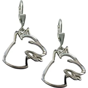 Náušnice Stříbrné Tlapky 149 Bull Terrier I – stříbrné náušnice 925/1000