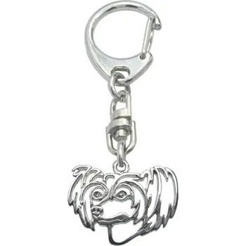 Stříbrné Tlapky 565 Čínský chocholatý pes – klíčenka