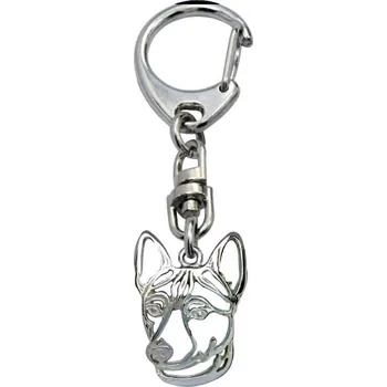 Stříbrné Tlapky 722 Basenji – klíčenka