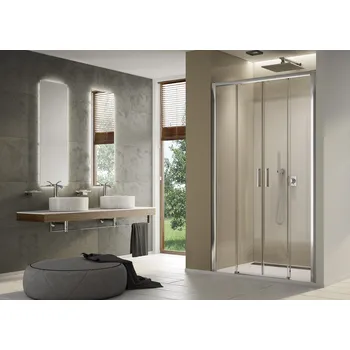 Sprchové dveře TLS4 - dvoudílné posuvné dveře 120 cm TLS4120