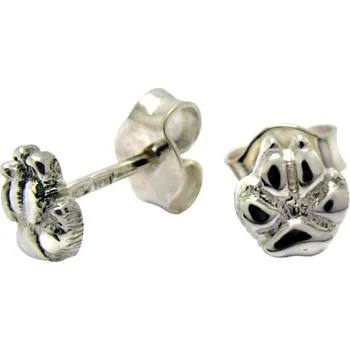 Náušnice Stříbrné Tlapky 285 Tlapka S malá – pes – stříbrné náušnice 925/1000