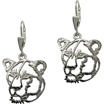 Náušnice Stříbrné Tlapky 480 Lvice – stříbrné náušnice 925/1000
