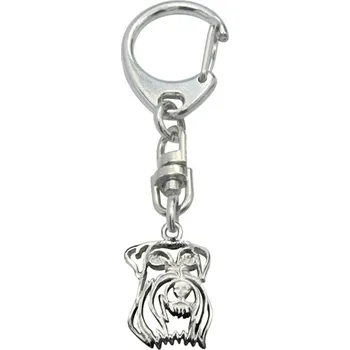 Stříbrné Tlapky 584 Knírač – klíčenka