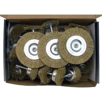 Gola sada Sada rotačních drátěných kotoučů, pomosazené, 24 ks, Welzh (Welzh Werkzeug)