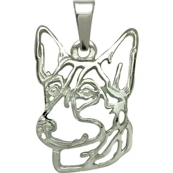 Přívěsek Stříbrné Tlapky 678 Australská kelpie – stříbrný přívěšek 925/1000