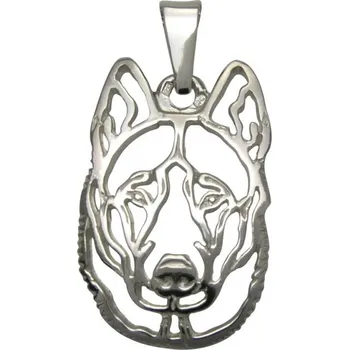 Přívěsek Stříbrné Tlapky 365 Československý vlčák – stříbrný přívěšek 925/1000