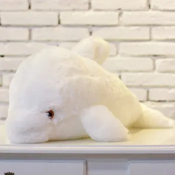 plyšák 32 cm velký svítící plyšový delfín Barvy: bílá