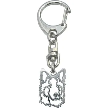 Stříbrné Tlapky 558 Bílý švýcarský ovčák II – klíčenka