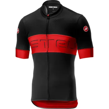 Castelli Prologo VI 4519015 černý/červený XL cyklistický dres Castelli Prologo VI 4519015 černý/červený XL
