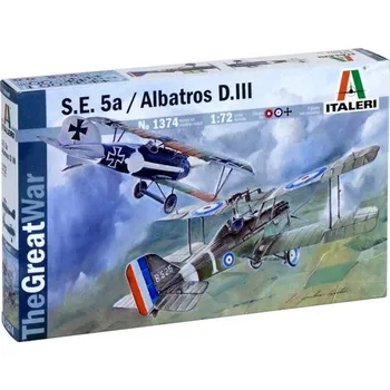 Plastikový model Italeri S.E.5a  a Albatros D.III 1:72