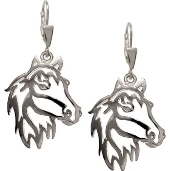 Náušnice Stříbrné Tlapky 210 Kůň – stříbrné náušnice 925/1000