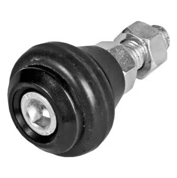 Pojezdové kolečko Polyamidové vodící kolečko s gumovým kroužkem, ø43 mm