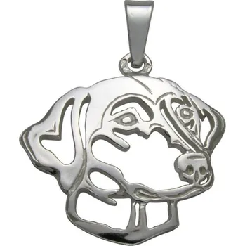 Přívěsek Stříbrné Tlapky 514 Český strakatý pes – stříbrný přívěšek 925/1000