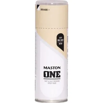 Stavebniny Barva ve spreji ONE Satin slonová kost RAL1014 400ml