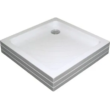 Sprchová vanička RAVAK Angela 80x80 cm instalace na nožičky nebo podezdění A014401220
