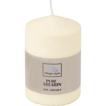 Svíčka Svíčka válec ECO TOP Ø 6,7 x 10 cm béžová