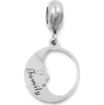 Přívěsek BRUNOshop.cz Visací přívěsek na náramek RODINA s kamínkem