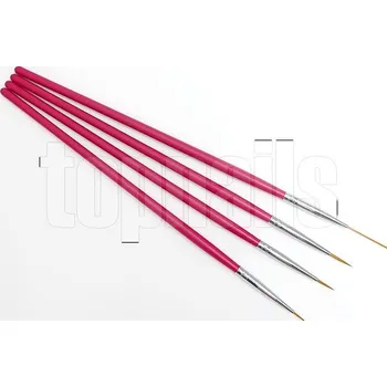 Umělecký štětec Sada nail art štětců RED