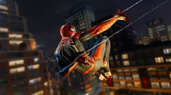 šplhání ve Spiderman PS4