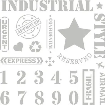 Šablona ART 30x30 No.9 čísla/písmena