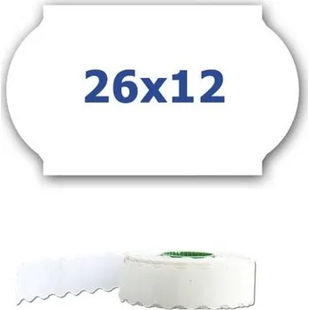 Speciální papír Cenové etikety do kleští, 26mm x 12mm, 900ks, bílé