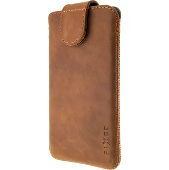 Pouzdro na mobilní telefon Fixed Posh Pocket 4XL hnědé