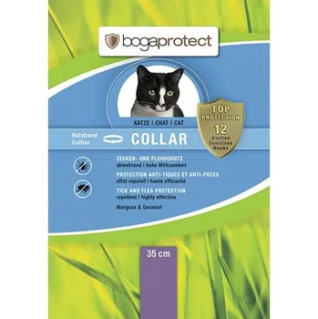 Antiparazitikum pro psa Obojek repelentní proti klíšťatům a blechám BOGAR bogaprotect COLLAR cat 35cm BIOCID