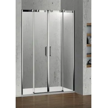 Sprchové dveře Sprchové dveře dvoukřídlé do niky Riho Atlantic 140x195 cm sklo 8 mm