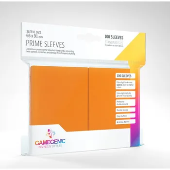 Příslušenství ke karetním hrám Gamegenic Obaly na karty Gamegenic - Prime Orange - 66 x 91 mm 100 ks