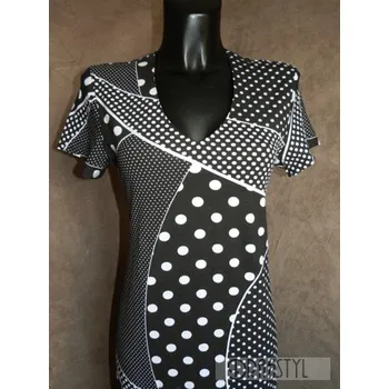 Top MAJAP, Barva Černá, Velikost M, Materiál 96% Viskoza 4% Lycra