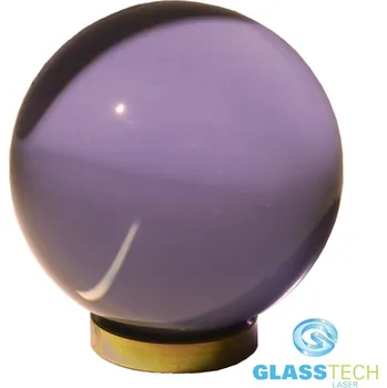 Vánoční ozdoba Fialková skleněná koule 60 mm těžítko (Fialková skleněná koule o průměru 60 mm s ploškou na stání)