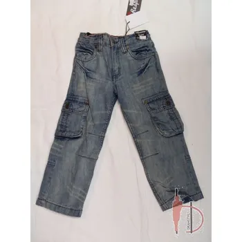 Zimní kalhoty zateplené rifle 98/104 , velikost 98, Barva středně modrá