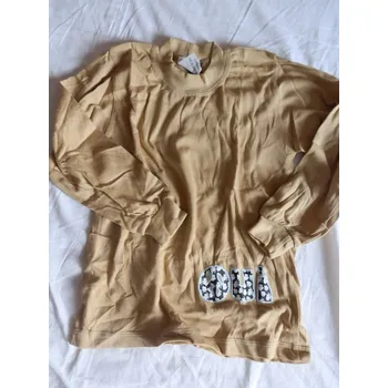 Tričko kluk 110,122, velikost 110, Barva béžová, Střih s nápletem