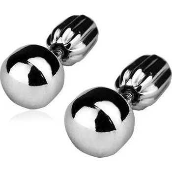 Náušnice Stříbrné náušnice pecky 6 mm