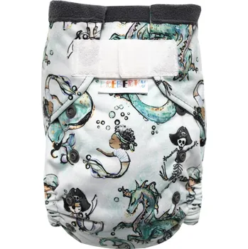 Plenkové kalhoty Breberky Kapsová plenka (M), bez křidélek - Podmořský pirát SZ