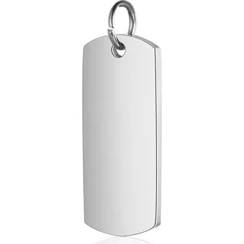 Přívěsek Ocelový přívěsek - maličká vojenská známka podlouhlá