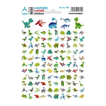 samolepka Školní mini samolepky-DINOSAUŘI 17x12cm