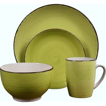 jídelní souprava Valencia KO-Q88000080 sada 16 ks zelená