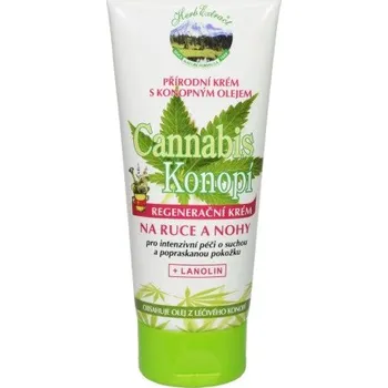Pleťový krém Konopný krém na ruce Cannabis 200ml