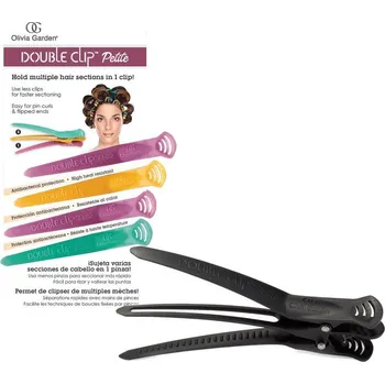 Olivia Garden Double Clip Petite - 4 ks v balení DC4PC-BL