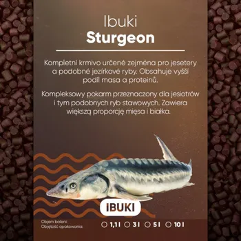Krmivo pro rybičky Ibuki Sturgeon 6 mm 10 l (7400 g)