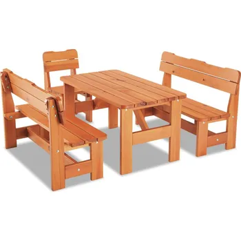 Zahradní sestava Krajča Dřevěná zahradní sestava ULM JUNIOR (pro děti) - 5 dílů Povrchová úprava dřeva: Bez nátěru