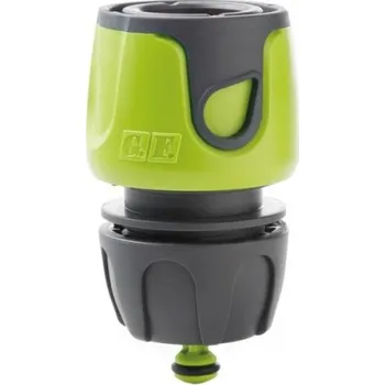 Rychlospojka na zahradní hadice G.F. Garden Soft Touch 1/2" Aquastop Lime 28-3067-LI