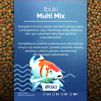 Krmivo pro rybičky Ibuki Multi Mix 6 mm 10 l (3800 g)