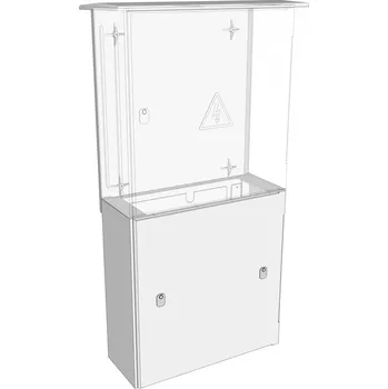 Elektroměrový rozvaděč ELPLAST-KPZ Nadstavba Typ 2 pro dvoumodulovou skříň (Modul)