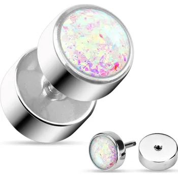 Piercing Falešný piercing do ucha - barva bílá