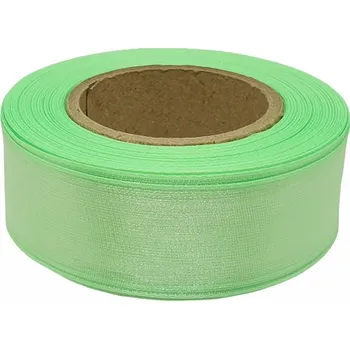 Stuha Stuha monofilová s vlascem zelená, šíře 25mm, 25m