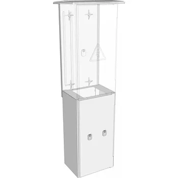 Rozvaděč Elektroměrový rozvaděč ELPLAST-KPZ Nadstavba Typ 1 pro jednomodulovou skříň (Modul)