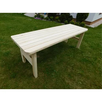 Zahradní sestava Krajča ZAHRADNÍ DŘEVĚNÝ STŮL GABRIELA (BOROVICE) Povrchová úprava dřeva: Palisandr