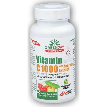 Amix GreenDay ProVEGAN Vitamin C 1000mg with Acerola 60 kapslí